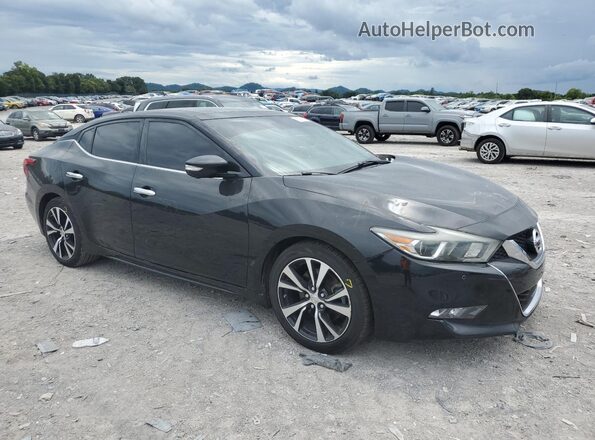 1N4AA6AP4JC407812 2018 NISSAN MAXIMA Черный Передняя правая четверть