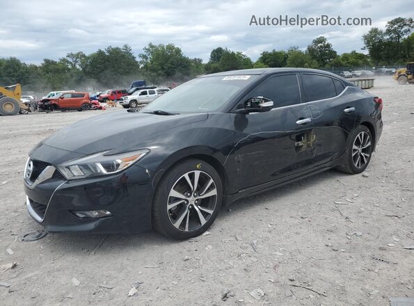 1N4AA6AP4JC407812 2018 NISSAN MAXIMA Черный Передняя левая четверть