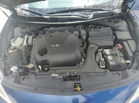 1N4AA6AP5JC361133 2018 NISSAN MAXIMA Синий Вид задней части салона