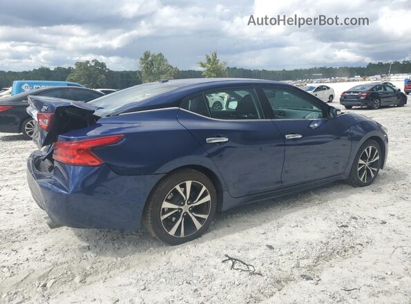 1N4AA6AP5JC361133 2018 NISSAN MAXIMA Синий Задняя правая четверть
