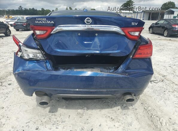1N4AA6AP5JC361133 2018 NISSAN MAXIMA Синий Вид сзади