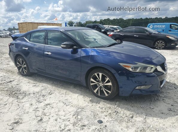 1N4AA6AP5JC361133 2018 NISSAN MAXIMA Синий Передняя правая четверть