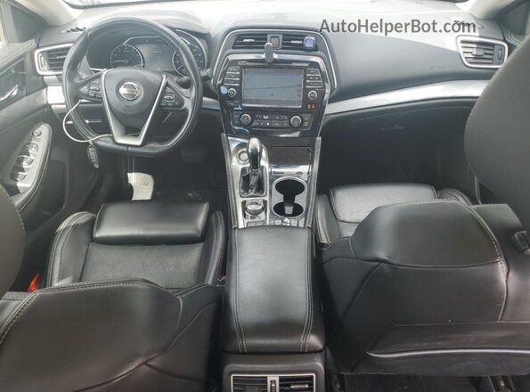 1N4AA6AP5JC361133 2018 NISSAN MAXIMA Синий Вид панели приборов