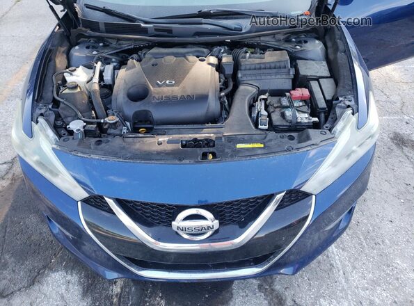 1N4AA6AP5JC369295 2018 NISSAN MAXIMA Blue Widok wnętrza z tyłu
