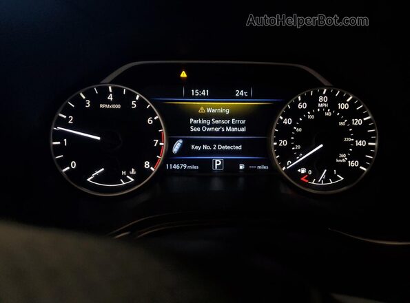 1N4AA6AP5JC383326 2018 NISSAN MAXIMA Blue Вид щитка приладів