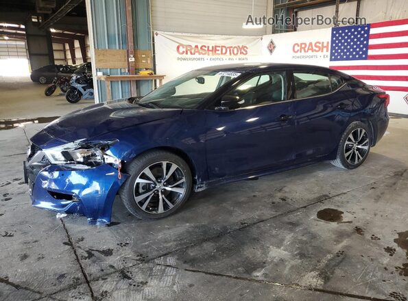 1N4AA6AP5JC383326 2018 NISSAN MAXIMA Blue Передня ліва чверть