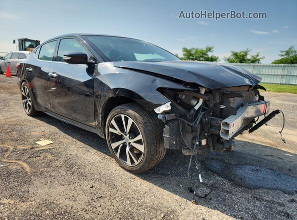 1N4AA6AP7JC367774 2018 NISSAN MAXIMA Черный Передняя правая четверть