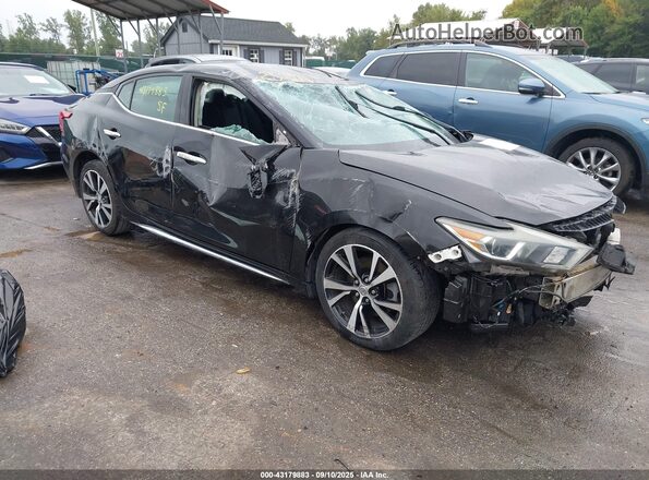 1N4AA6AP7JC368729 2018 NISSAN MAXIMA Черный Передняя правая четверть