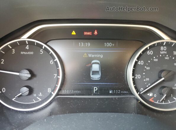 1N4AA6AP7JC389192 2018 NISSAN MAXIMA Black Vista del cuadro de instrumentos