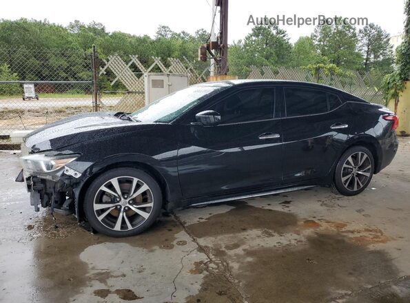1N4AA6AP7JC389192 2018 NISSAN MAXIMA Black Vista tres cuartos delantera izquierda