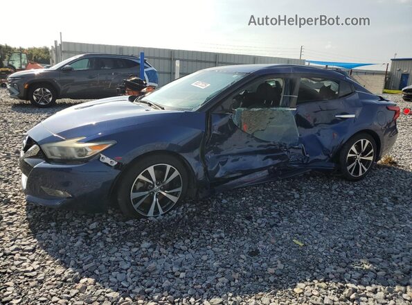 1N4AA6APXJC399876 2018 NISSAN MAXIMA Blue Przód lewy