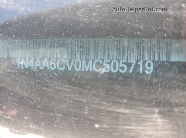 1N4AA6CV0MC505719 2021 NISSAN MAXIMA Синий Вид подкапотного пространства