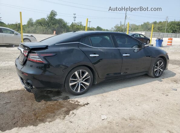 1N4AA6CV7MC506673 2021 NISSAN MAXIMA Черный Задняя правая четверть