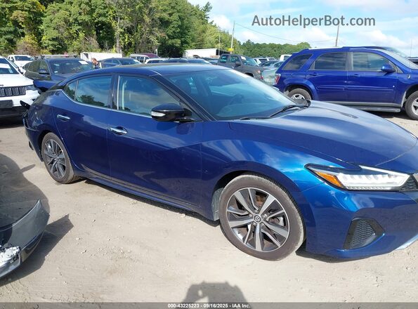1N4AA6CV8LC360606 2020 NISSAN MAXIMA Blue Widok wnętrza z tyłu
