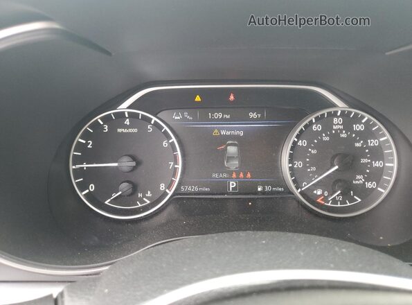 1N4AA6CVXPC504310 2023 NISSAN MAXIMA Серый Вид щитка приборов