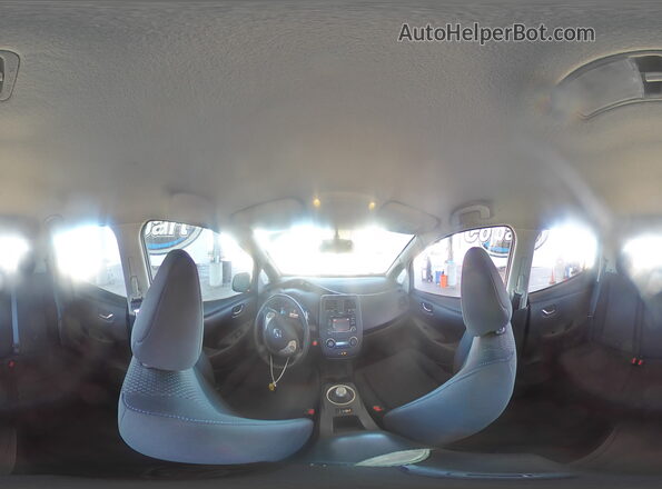 1N4AZ0CP4GC306460 2016 NISSAN LEAF Gray Widok naklejki z numerem VIN