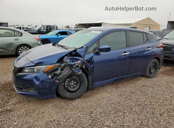 1N4AZ1BV3SC559395 2025 NISSAN LEAF Blue წინა მარცხენა ხედი სამი მეოთხედიდან