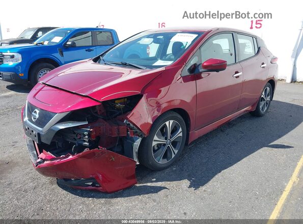 1N4AZ1CP4JC305029 2018 NISSAN LEAF Red Front left