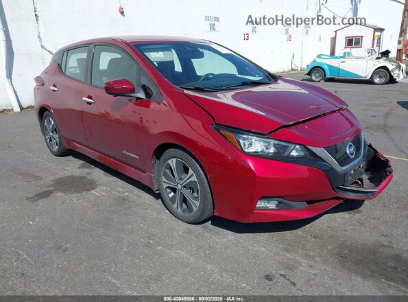 1N4AZ1CP4JC305029 2018 NISSAN LEAF Red Front right