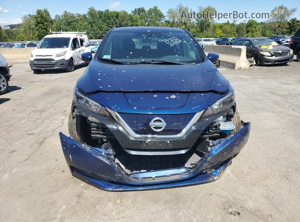 1N4BZ1BV6MC553419 2021 NISSAN LEAF Blue Front view