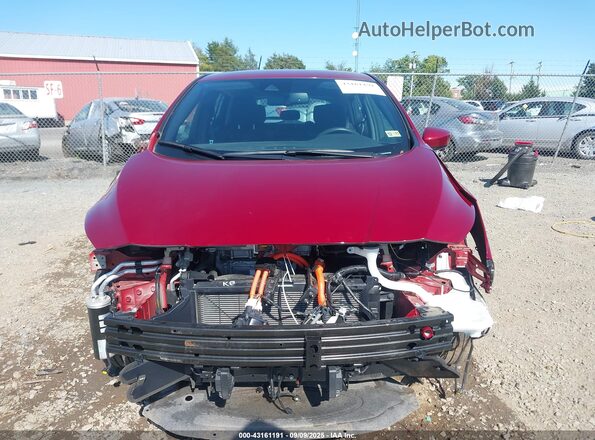 1N4CZ1CV0RC552986 2024 NISSAN LEAF Красный Вид задней части салона