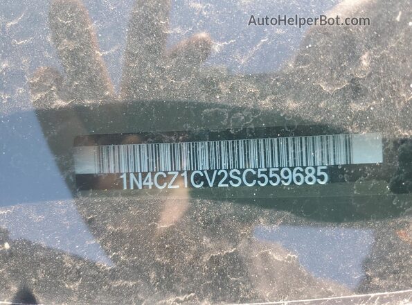 1N4CZ1CV2SC559685 2025 NISSAN LEAF Silver Widok naklejki z numerem VIN