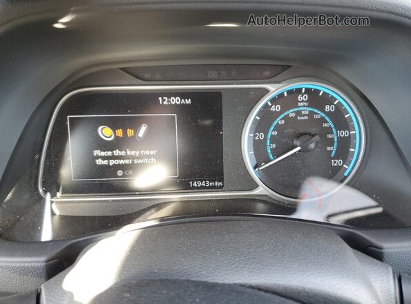 1N4CZ1CV5SC559129 2025 NISSAN LEAF Blue Вид щитка приладів