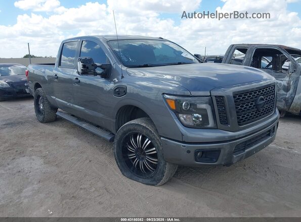 1N6BA1F45JN551239 2018 NISSAN TITAN XD Серый Передняя правая четверть