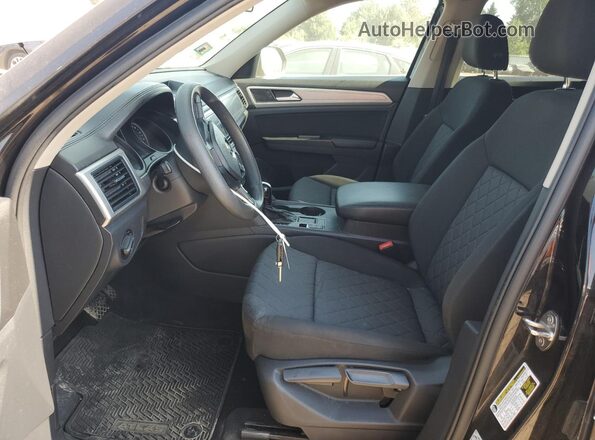 1V2AP2CA3JC600381 2018 VOLKSWAGEN ATLAS Black წინა სალონის ხედი