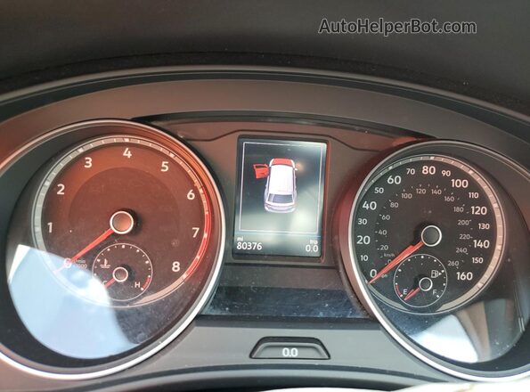 1V2DR2CA2JC559202 2018 VOLKSWAGEN ATLAS Gray Вид щитка приладів