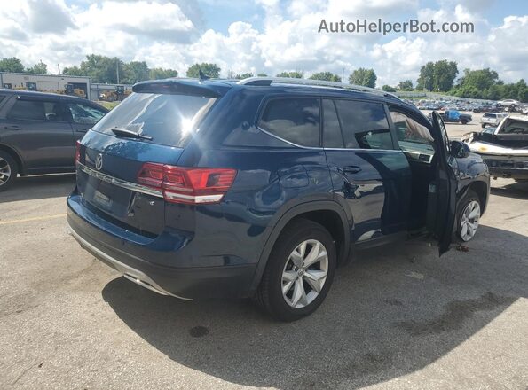1V2DR2CA4JC547522 2018 VOLKSWAGEN ATLAS Blue Tył prawy