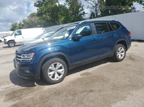 1V2DR2CA4JC547522 2018 VOLKSWAGEN ATLAS Blue Przód lewy
