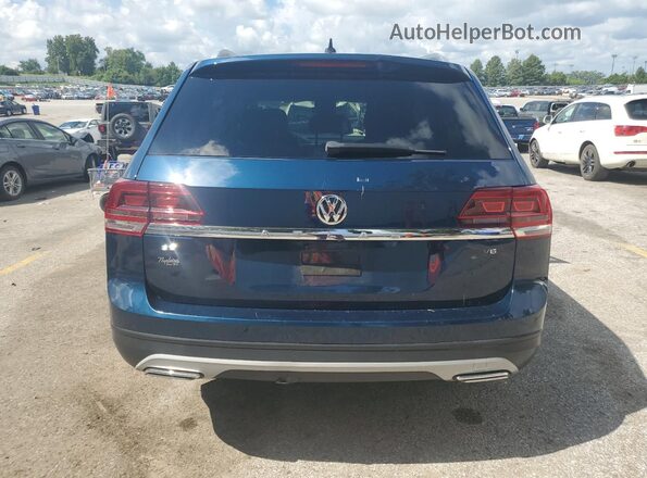 1V2DR2CA4JC547522 2018 VOLKSWAGEN ATLAS Blue Widok z tyłu