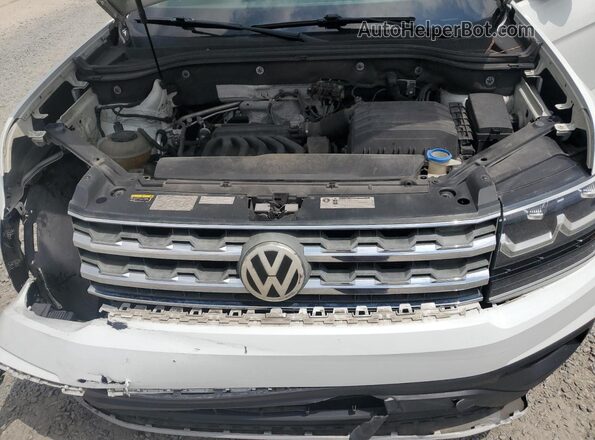 1V2DR2CA5JC578763 2018 VOLKSWAGEN ATLAS White ძრავის განყოფილების ხედი