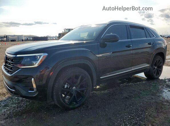 1V2FE2CA9SC227120 2025 VOLKSWAGEN ATLAS Черный Передняя левая четверть