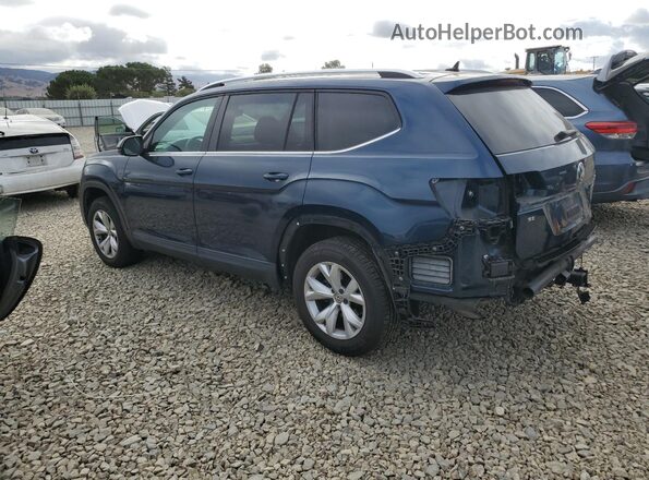 1V2LR2CA2JC590624 2018 VOLKSWAGEN ATLAS Blue Հետևի ձախ