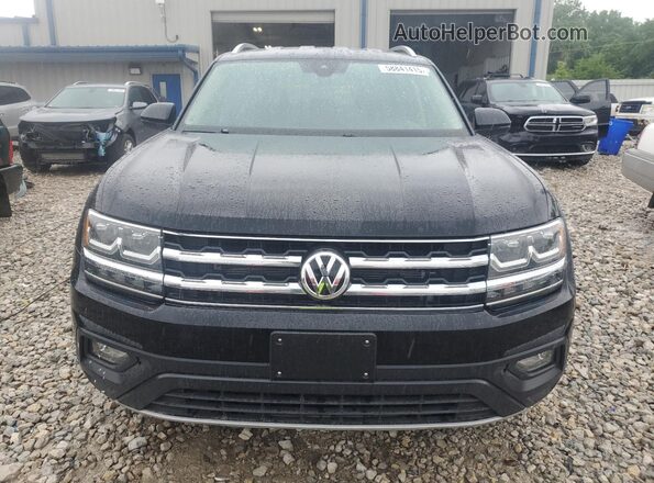 1V2LR2CA9JC517282 2018 VOLKSWAGEN ATLAS Black Widok z przodu