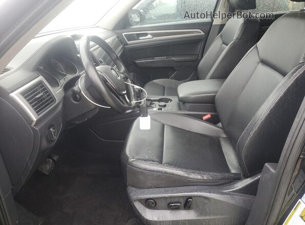 1V2LR2CA9JC517282 2018 VOLKSWAGEN ATLAS Black Widok wnętrza z przodu