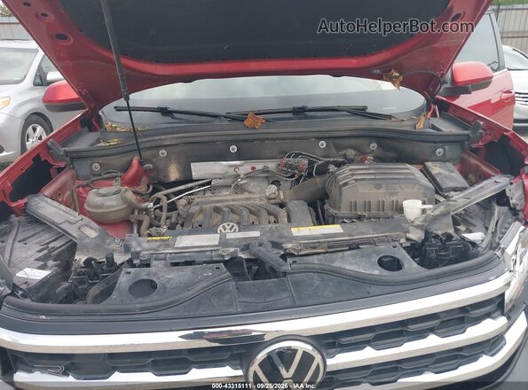 1V2PE2CA0MC204185 2021 VOLKSWAGEN ATLAS Красный Вид сзади