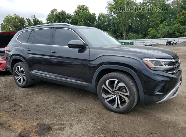 1V2TP2CAXMC587299 2021 VOLKSWAGEN ATLAS Black Przód prawy
