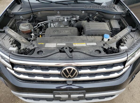1V2TP2CAXMC587299 2021 VOLKSWAGEN ATLAS Black Widok komory silnika