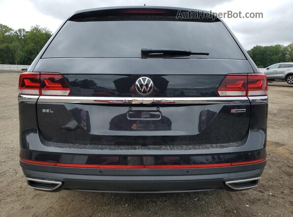1V2TP2CAXMC587299 2021 VOLKSWAGEN ATLAS Black Widok z tyłu