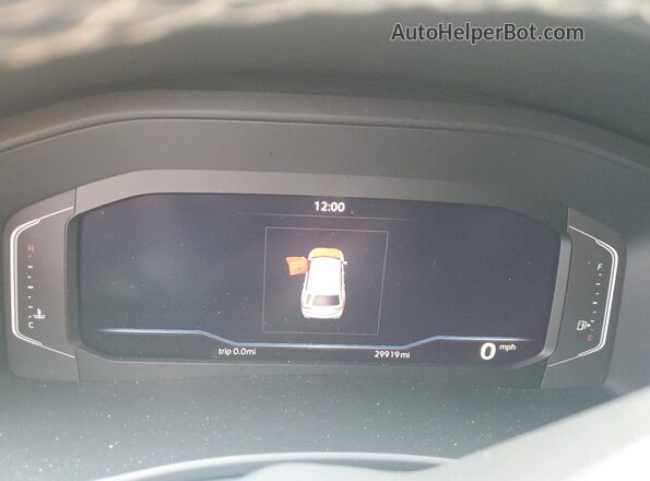 1V2WR2CA4PC551166 2023 VOLKSWAGEN ATLAS Blue Instrument cluster view