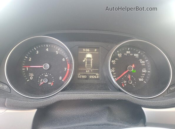 1VWAA7A32JC037521 2018 VOLKSWAGEN PASSAT Blue Instrument cluster view