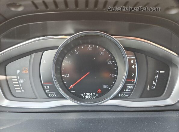 YV149MFK5G2400376 2016 VOLVO S60 White უკანა სავარძლების ხედი