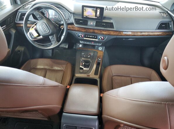 WA1BNAFY2J2113803 2018 AUDI Q5 Blue Вид щитка приладів