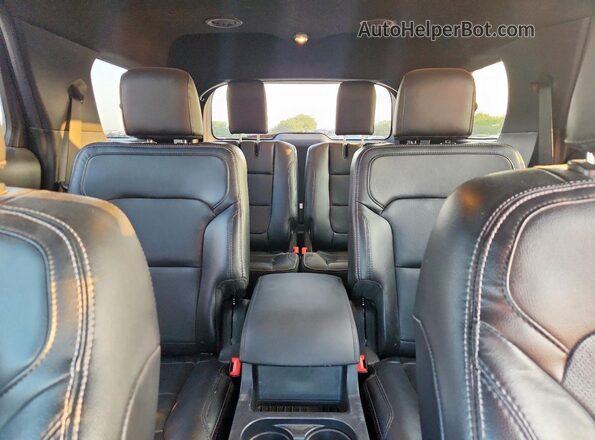 1FM5K7FH7KGA46307 2019 FORD FORD EXPLORER Maroon Rear interior view