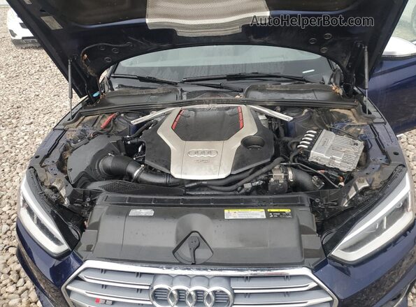 WAUC4CF5XJA011750 2018 AUDI S5 Blue Engine compartment view