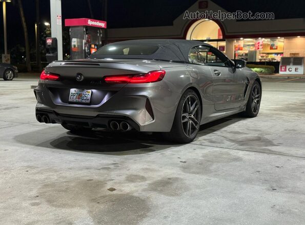 WBSDZ0C03LCD60543 2020 BMW M8 Gray Вид спереду