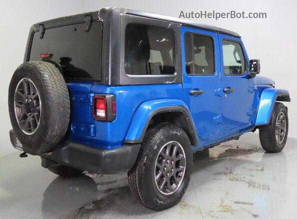 1C4HJXDG2MW729278 2021 JEEP WRANGLER Blue Front right